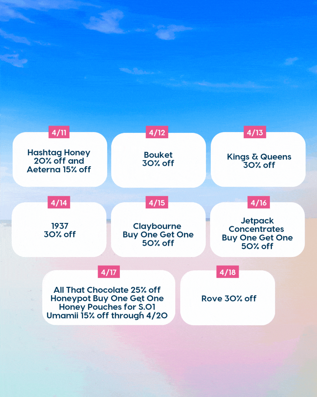 Daily deals for 4/20